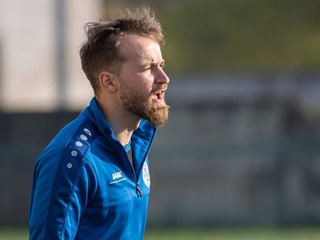 Tréner MŠK Spišské Podhradie Tomáš Komara.