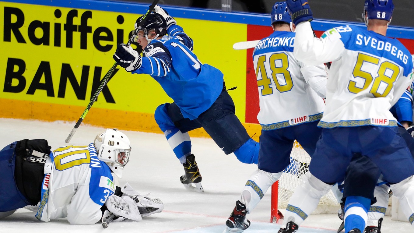 Pozrite si výsledok a priebeh zápasu Fínsko - Kazachstan na MS v hokeji 2021.