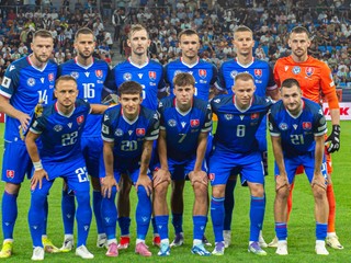 Slovenskí futbalisti v úvodnom kvalifikačnom zápase na MS 2026 A-skupiny Slovensko - Nemecko.