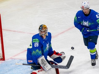 Slovinskí hokejisti na MS v hokeji 2025.