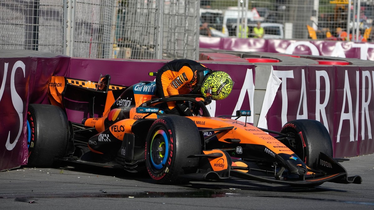 Britský pilot F1 Lando Norris nedokončil Veľkú cenu Azerbajdžanu. 