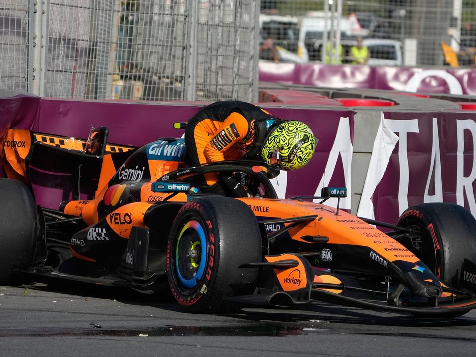 Britský pilot F1 Lando Norris nedokončil Veľkú cenu Azerbajdžanu. 
