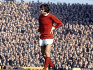 George Best v drese Manchestru United v roku 1969.