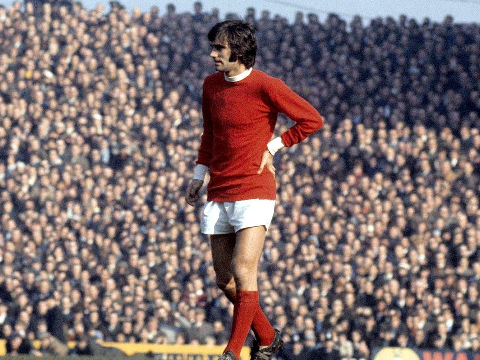 George Best v drese Manchestru United v roku 1969.