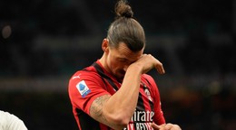 Zlatan Ibrahimovič v drese AC Miláno
