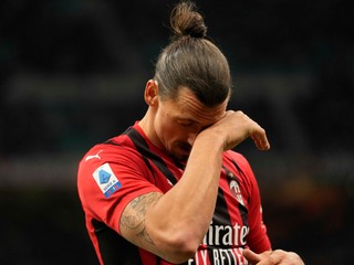 Zlatan Ibrahimovič v drese AC Miláno