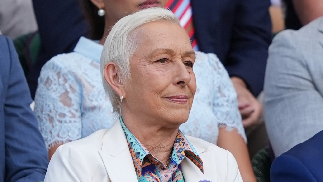 Martina Navrátilová počas Wimbledonu 2026.