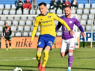 Momentka zo zápasu Michalovce - Komárno