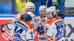 Hokejisti HK Dukla Michalovce.