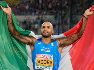Taliansky šprintér Marcell Jacobs.