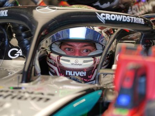 Andrea Kimi Antonelli z tímu Mercedes počas kvalifikácie na šprint v rámci Veľkej ceny Miami 2025.