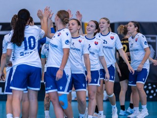 Slovenské reprezentantky vo florbale v zápase proti Nemecku na podujatí 6 Nations Floorball Challenge.