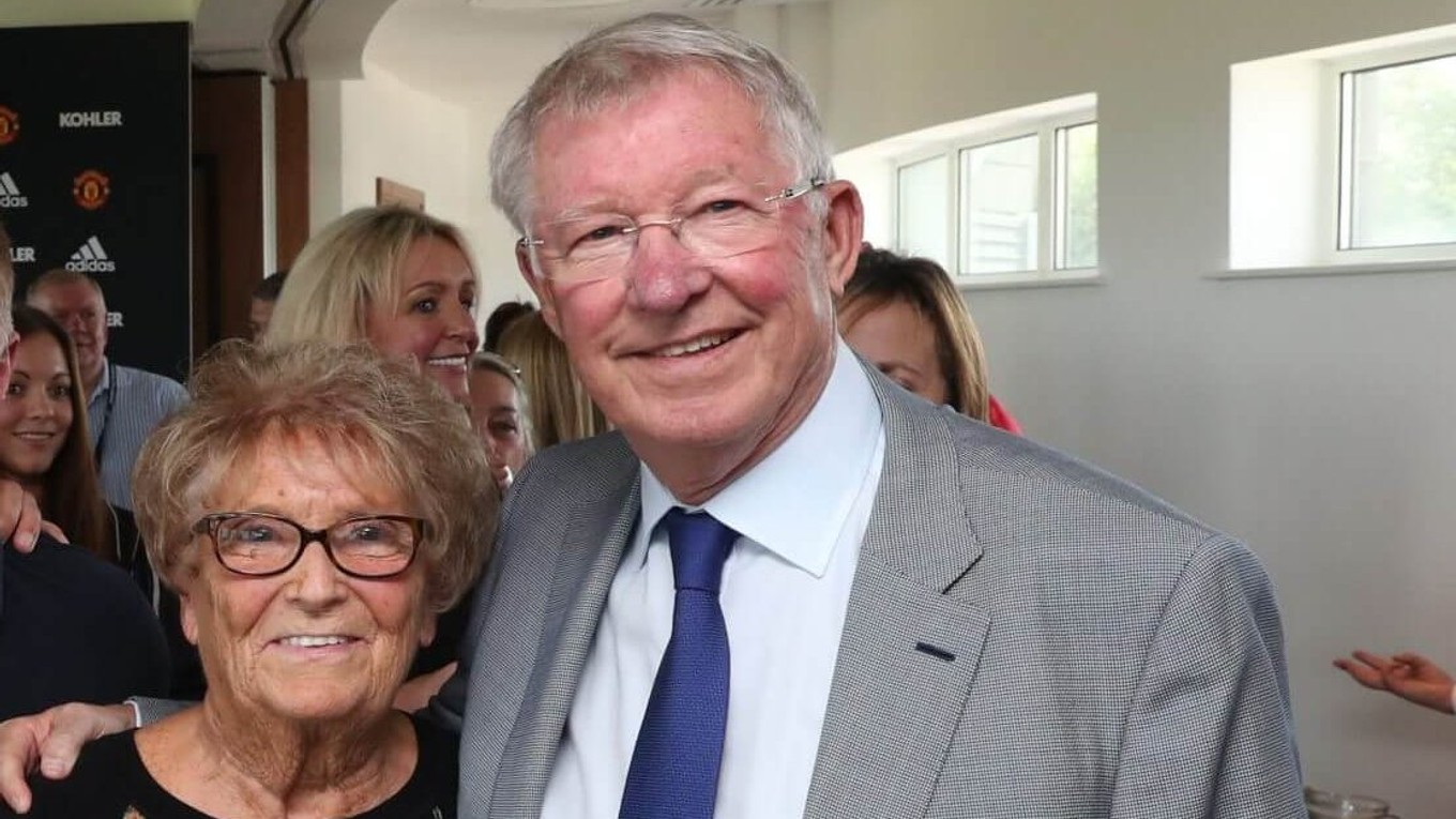 Kate Phippsová a Sir Alex Ferguson. 