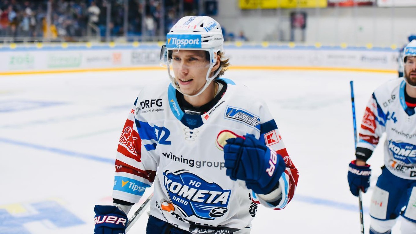 Andrej Kollár v drese Komety Brno.