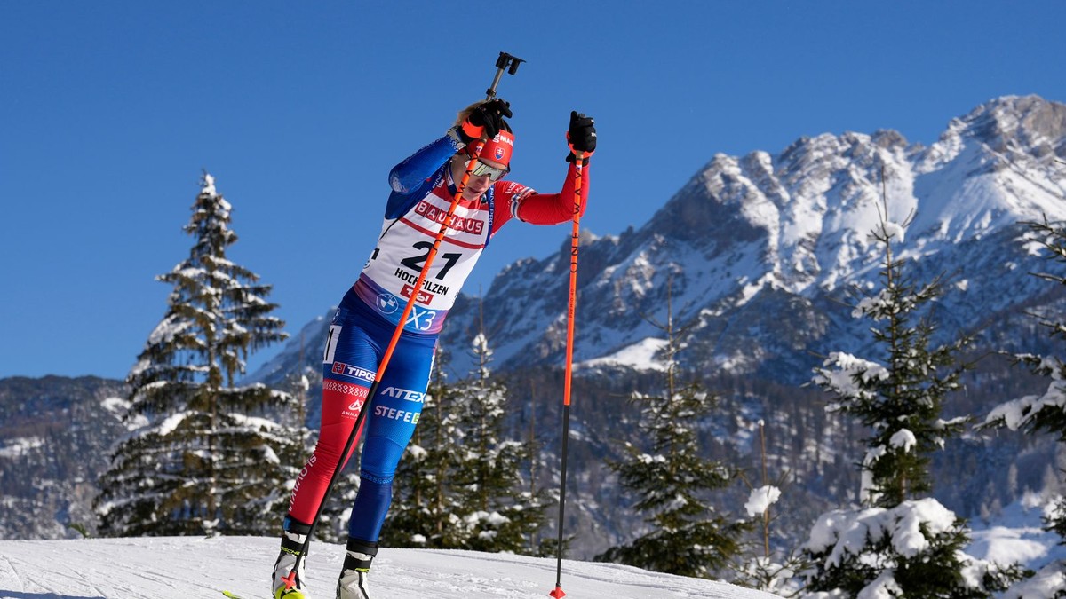 Slovenská biatlonistka Paulína Bátovská Fialková v šprinte žien na 7,5 km.