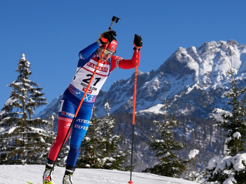 Slovenská biatlonistka Paulína Bátovská Fialková v šprinte žien na 7,5 km.