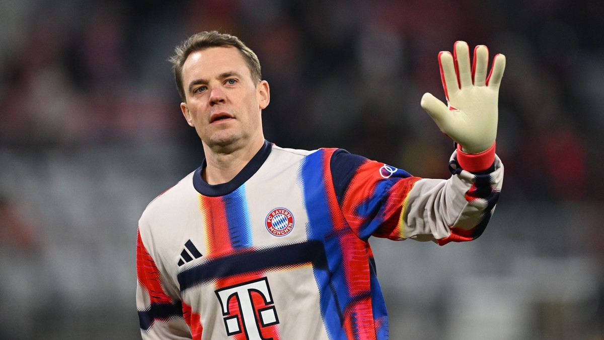 Na snímke futbalový brankár  Bayernu Manuel Neuer.