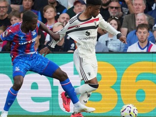 Momentka zo zápasu Crystal Palace - Manchester United 