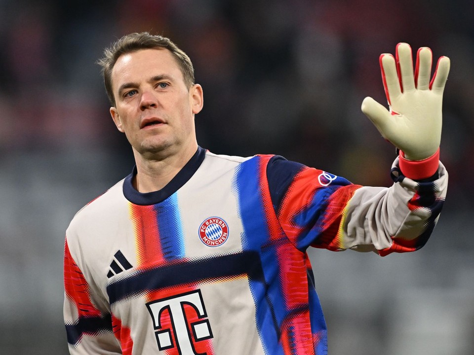 Na snímke futbalový brankár  Bayernu Manuel Neuer.