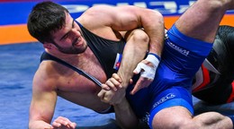 JB 28 Tirana - Slovenský zápasník Batyrbek Cakulov.