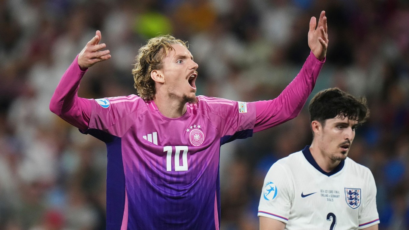 Nick Woltemade počas finále EURO U21 2025