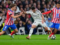 Fotka zo zápasu Realu Madrid - Atlético Madrid.