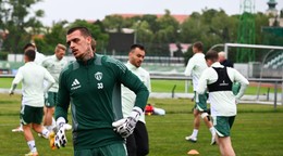Brankár Erik Riška z MFK Skalica počas začiatku letnej prípravy.