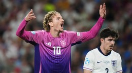 Nick Woltemade počas finále EURO U21 2025
