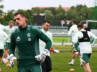 Brankár Erik Riška z MFK Skalica počas začiatku letnej prípravy.