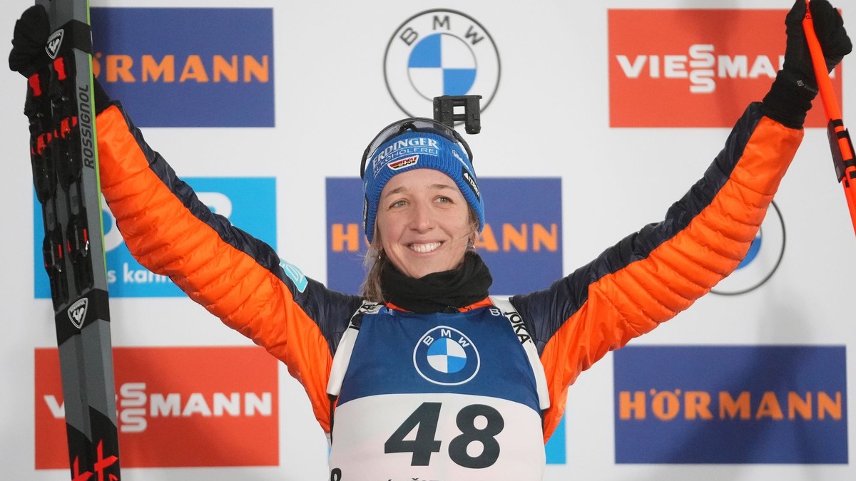 Nemecká biatlonistka Franziska Preussová.