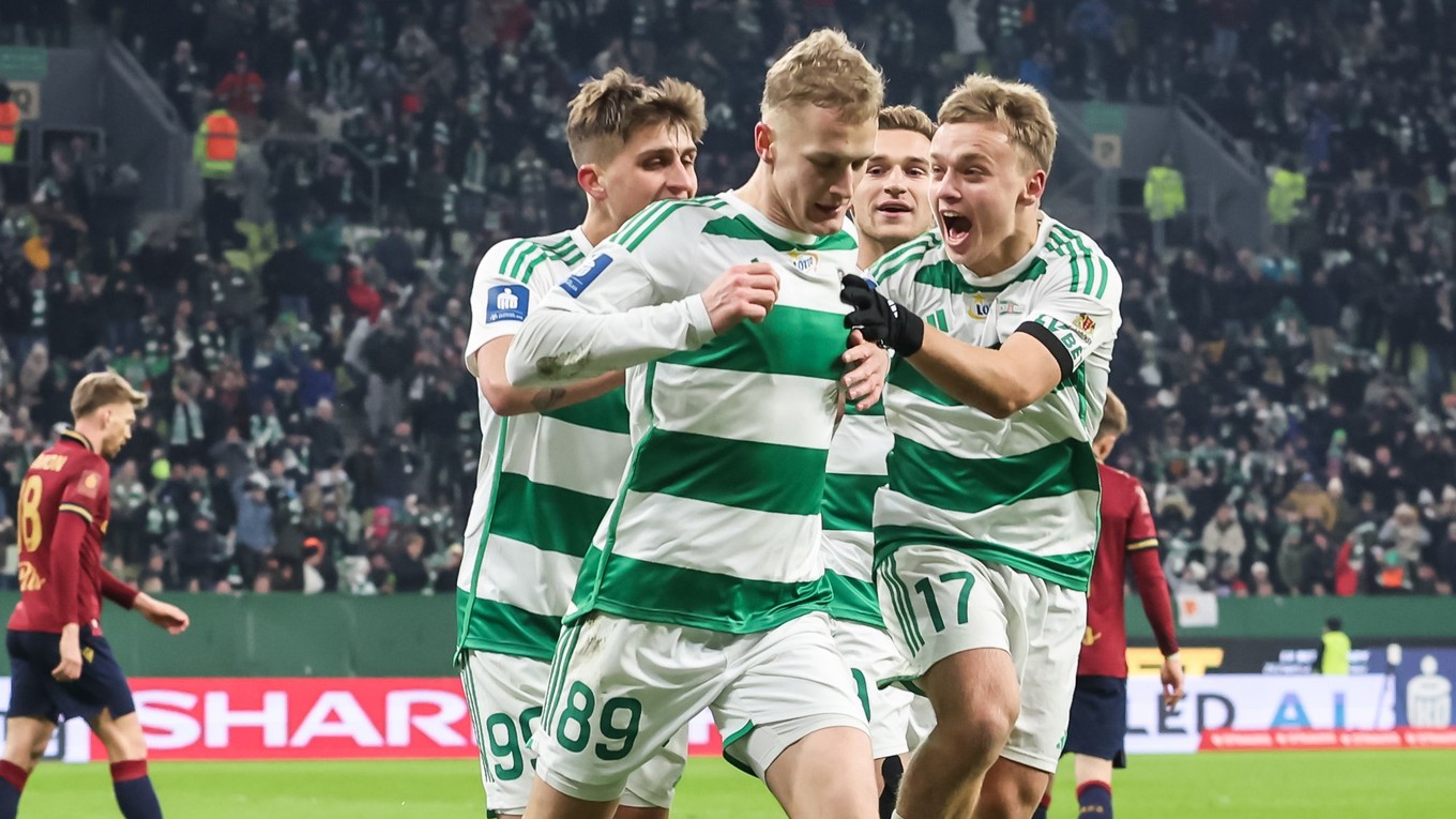 Tomáš Bobček sa teší po strelenom góle v drese klubu Lechia Gdaňsk.