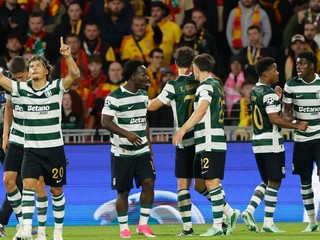 Futbalisti Lisabonu sa radujú z gólu proti RC Lens.