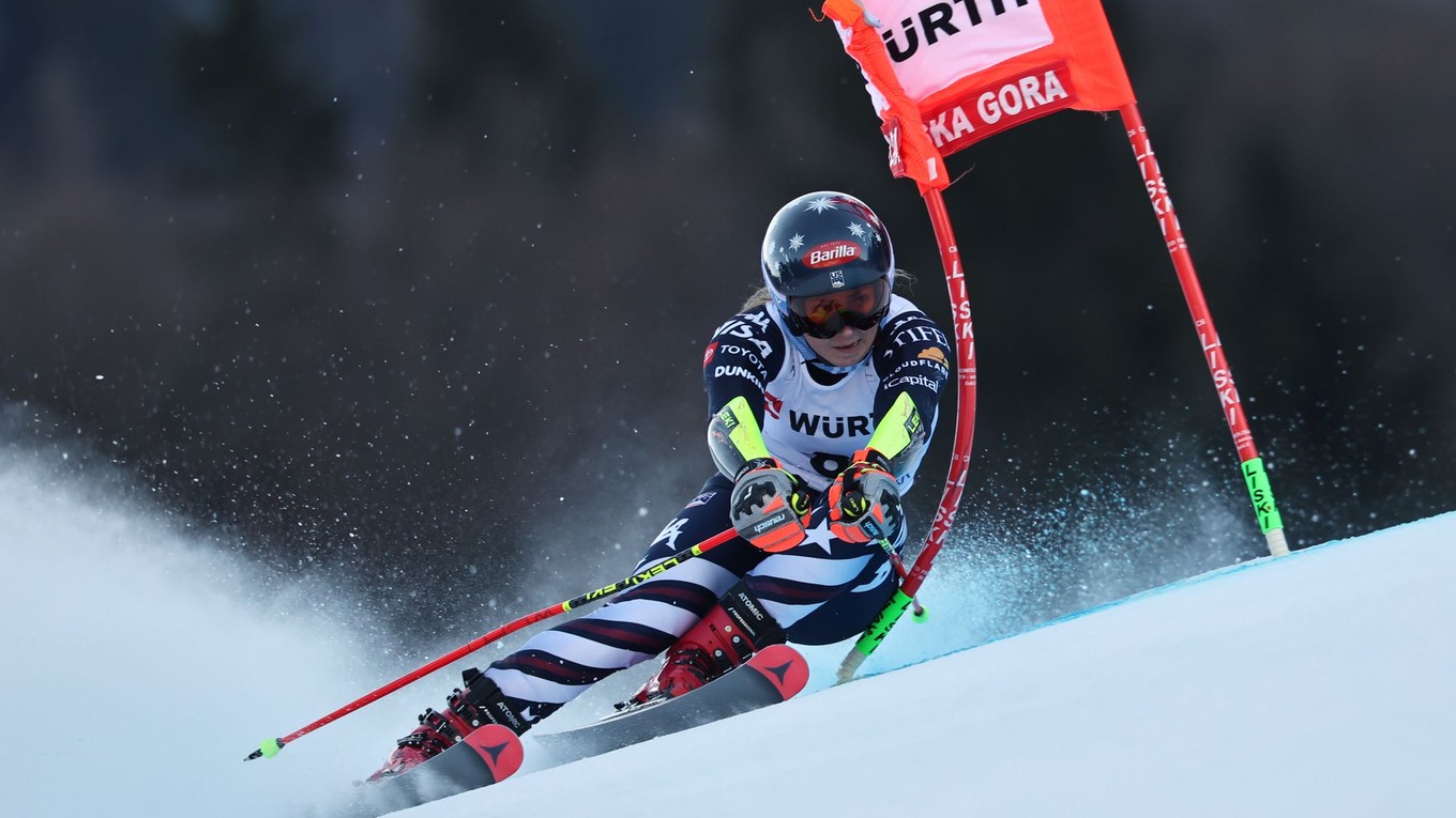 ONLINE: Obrovský slalom žien v Kranjskej Gore (2. kolo). 