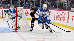 Dalibor Dvorský, Jordan Binnington a Brad Lambert.