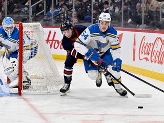 Dalibor Dvorský, Jordan Binnington a Brad Lambert.