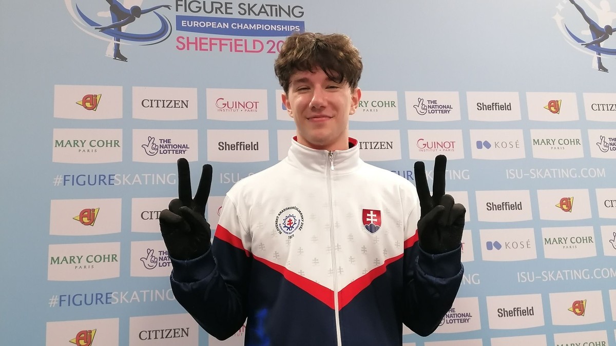 Adam Hagara po krátkom programe v Sheffielde.