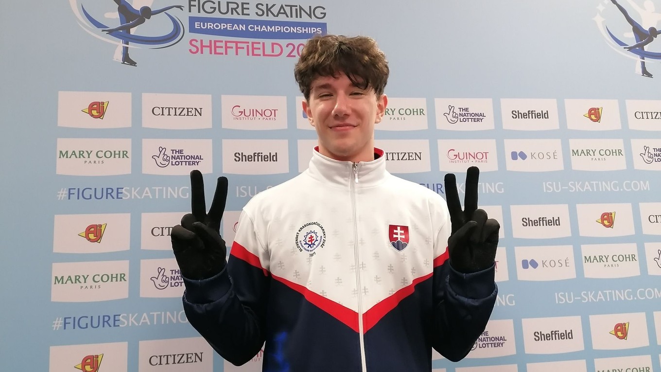 Adam Hagara po krátkom programe v Sheffielde.