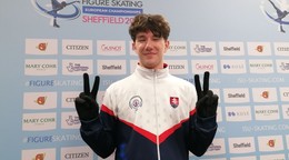 Adam Hagara po krátkom programe v Sheffielde.