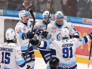 Radosť hokejistov HK Nitra.