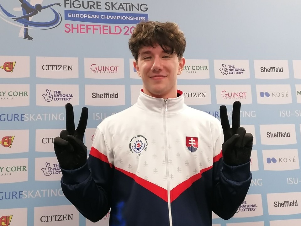 Adam Hagara po krátkom programe v Sheffielde.