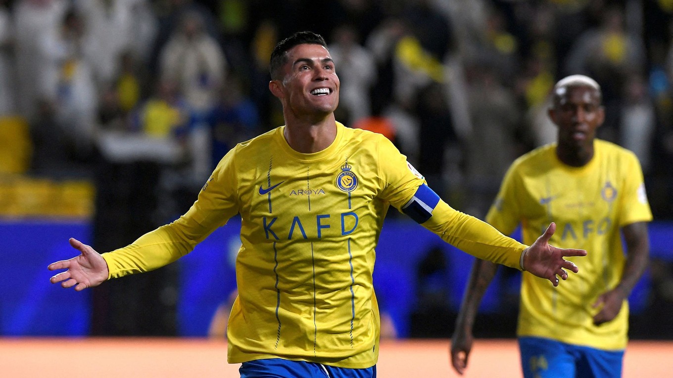 Cristiano Ronaldo v drese Al-Nassr.