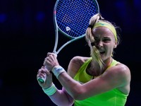 Rebecca Šramková na finálovom turnaji Billie Jean King Cupu 2024.