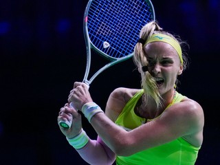 Rebecca Šramková na finálovom turnaji Billie Jean King Cupu 2024.