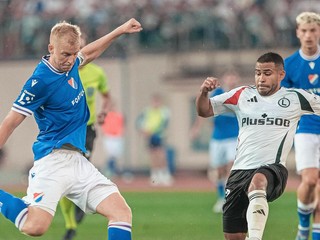 Fotka zo zápasu FC Baník Ostrava - Legia Varšava.