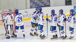 Slovenskí hokejisti do 18 rokov.