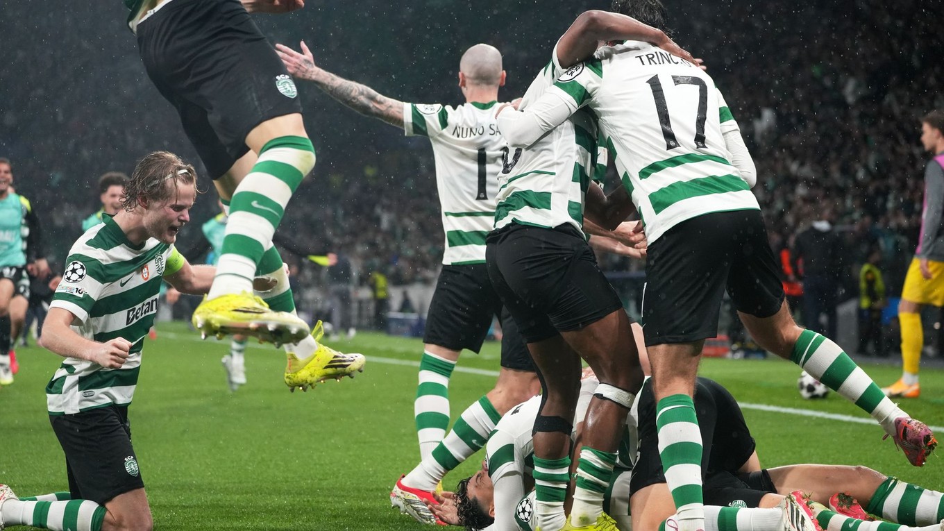 Gólová radosť hráčov Sportingu 