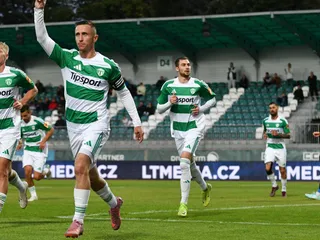 Skalica oslavuje gól.