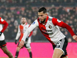 Dávid Hancko v drese Feyenoordu Rotterdam. 