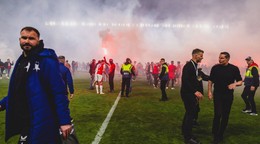 Momentka zo zápasu Slavia - Sparta.