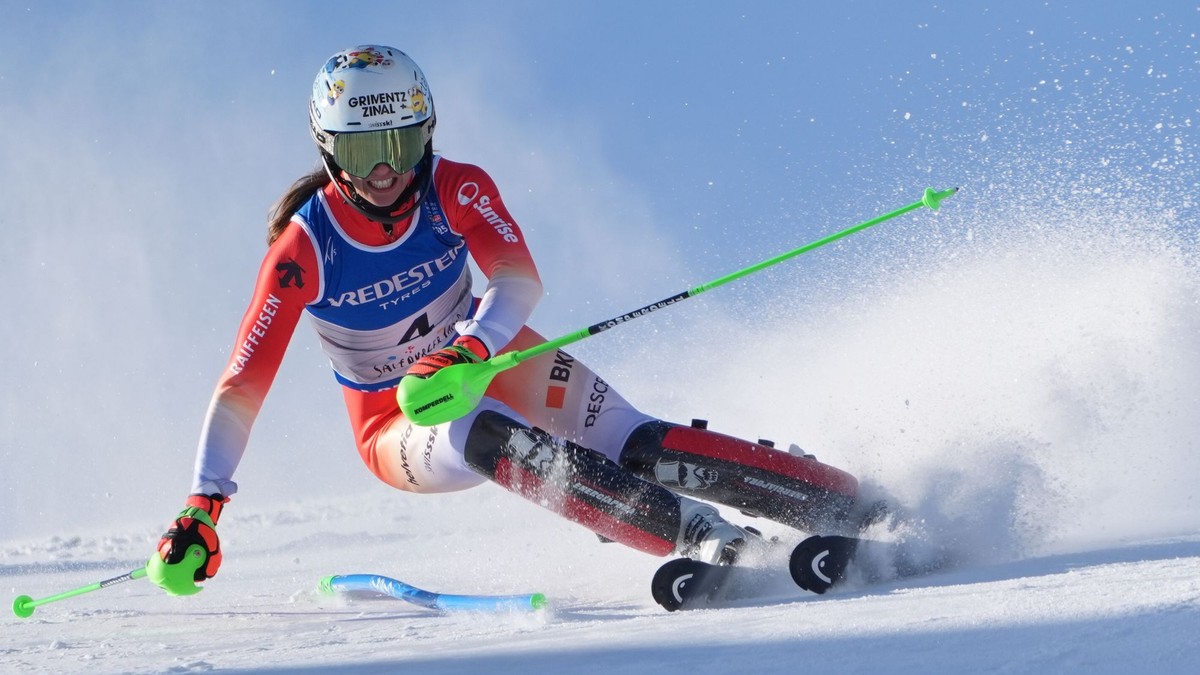 Švajčiarska lyžiarka Camille Rastová.